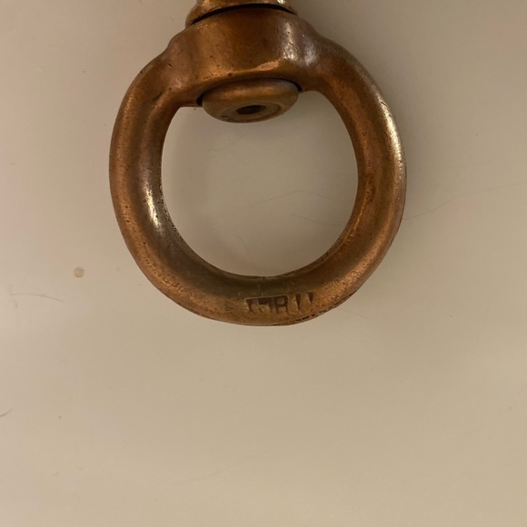 Vintage Brass hook keychain Liddell made in Italy - Picture 5 of 5